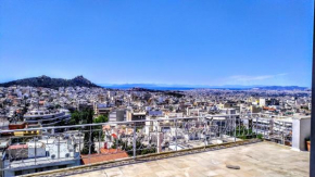Athens PANORAMIC VIEW..Room apartment.Huge Balcony